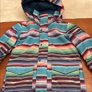 Burton Multicolor Striped Kids Puffer Jacket